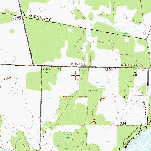 Topographic Map of Ridgewood Golf Course, MN