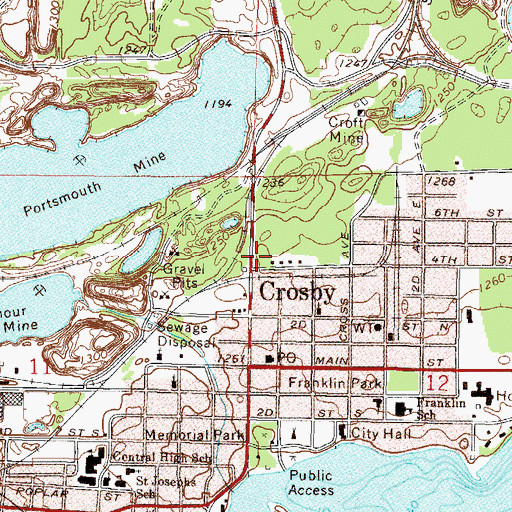 Topographic Map of Zion Lutheran Church, MN