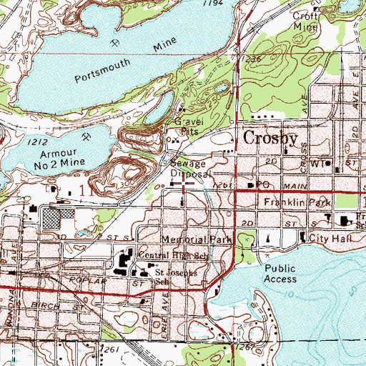 Topographic Map of Bible Baptist Church, MN