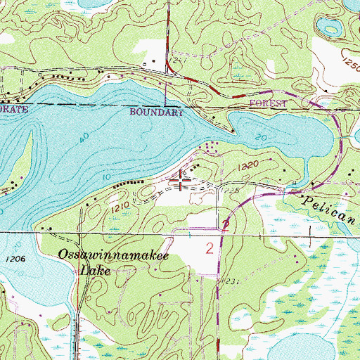 Topographic Map of Highview Campground, MN