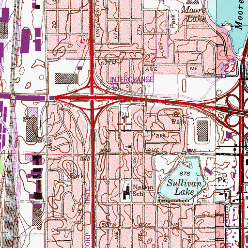 Topographic Map of Sacred Heart of Jesus Polish National Catholic Cemetery, MN