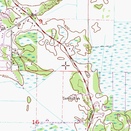 Topographic Map of Township of Blaine (historical), MN