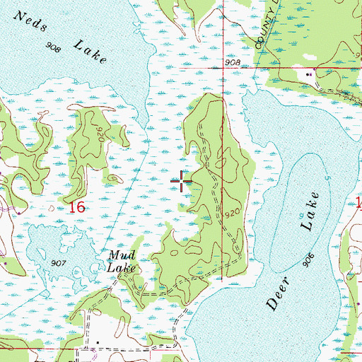 Topographic Map of Township of East Bethel (historical), MN
