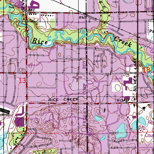 Topographic Map of Harrais Lake Park, MN