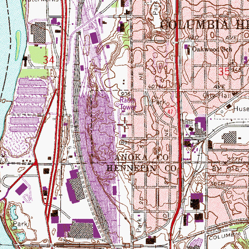 Topographic Map of Lomianki Park, MN