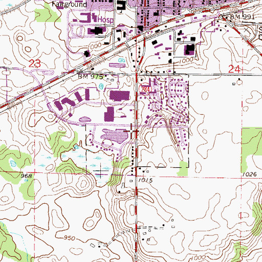 Topographic Map of Wildhurst Park, MN