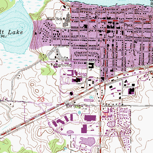 Topographic Map of Waconia Good Samaritan Center, MN