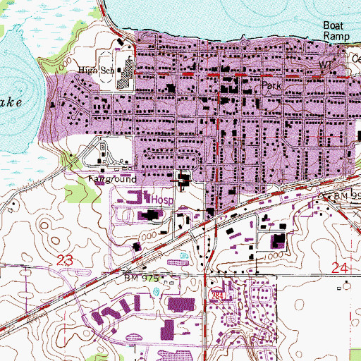 Topographic Map of Southview Elementary School, MN