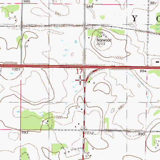 Topographic Map of Reformed Church Cemetery, MN