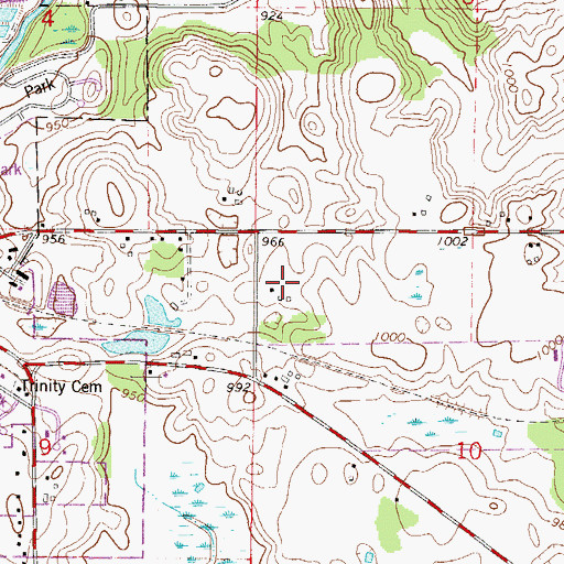 Topographic Map of Watertown - Mayer Elementary School, MN