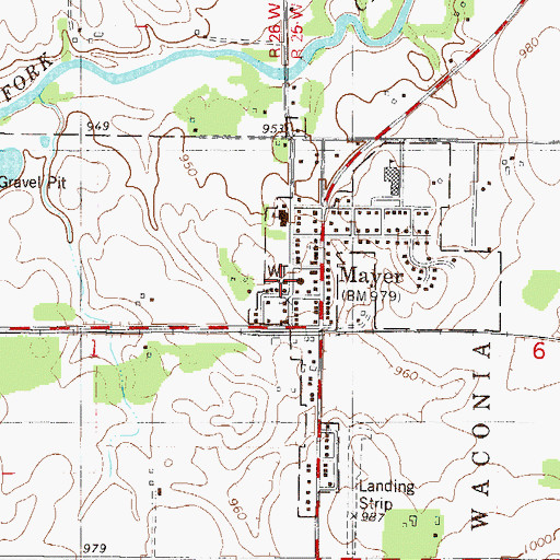 Topographic Map of Zion Lutheran School, MN