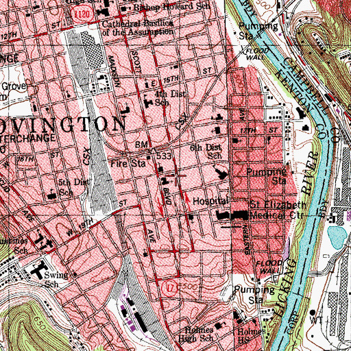 Topographic Map of The Apostolic Church, KY