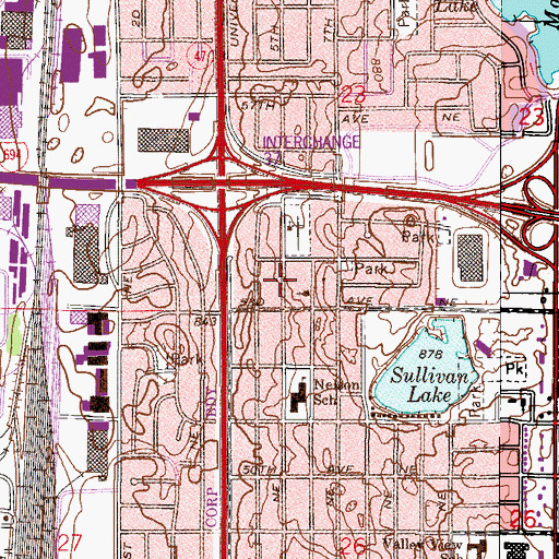 Topographic Map of Jubilee Park, MN