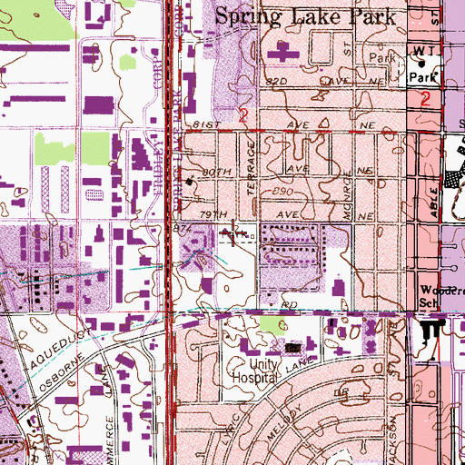 Topographic Map of Terrace Park, MN