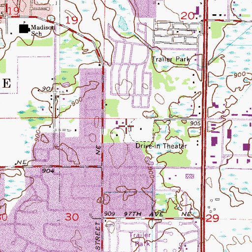 Topographic Map of Colony Preserve Park, MN