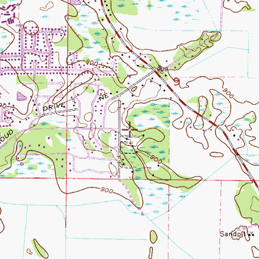 Topographic Map of London Park, MN