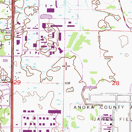 Topographic Map of The First Tee, MN
