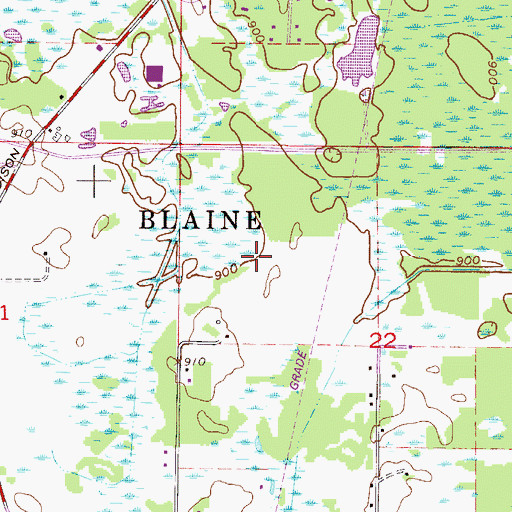Topographic Map of Park in the Sanctuary, MN