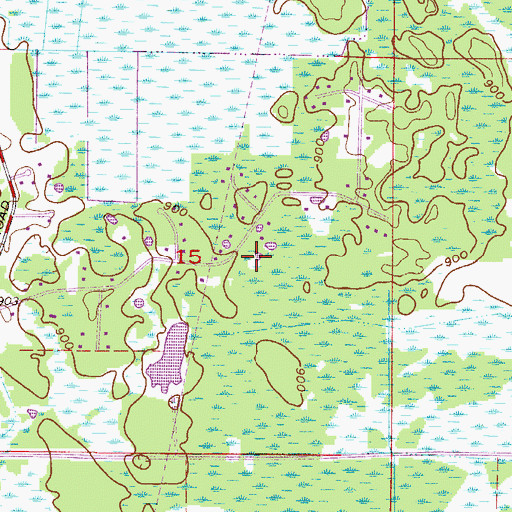 Topographic Map of North Oaks West Park, MN