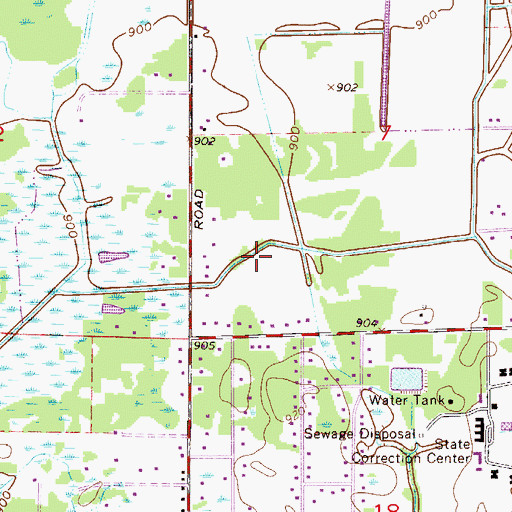 Topographic Map of Behn's Park, MN