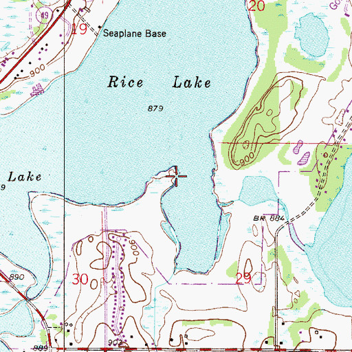 Topographic Map of Shenandoah Park, MN