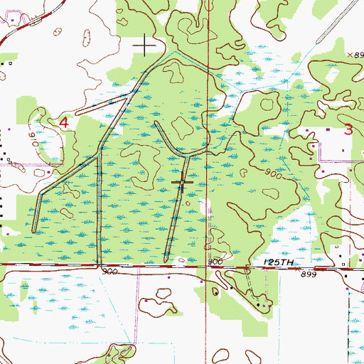 Topographic Map of Pioneer Park, MN