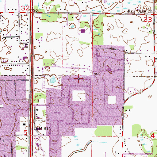 Topographic Map of Carrara West Park, MN