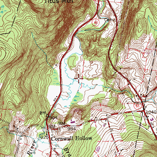 Topographic Map of Ocain Brook, CT
