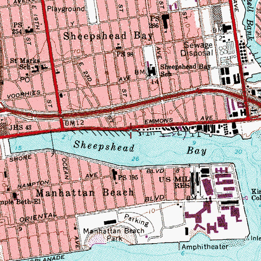 Topographic Map of Dock Number 1, NY