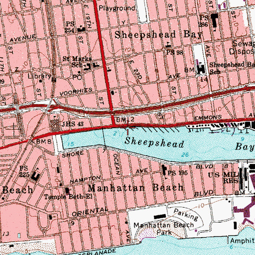 Topographic Map of Dock Number 10, NY