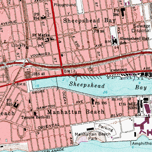 Topographic Map of Dock Number 9, NY