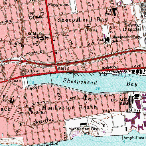 Topographic Map of Dock Number 8, NY