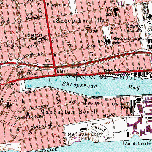 Topographic Map of Dock Number 7, NY