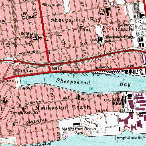 Topographic Map of Dock Number 6, NY