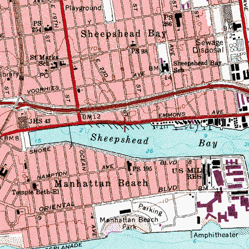 Topographic Map of Dock Number 5, NY