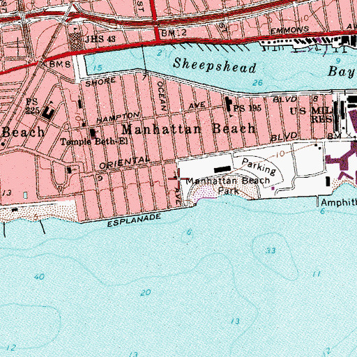 Topographic Map of Saint Margaret Mary Catholic Church, NY