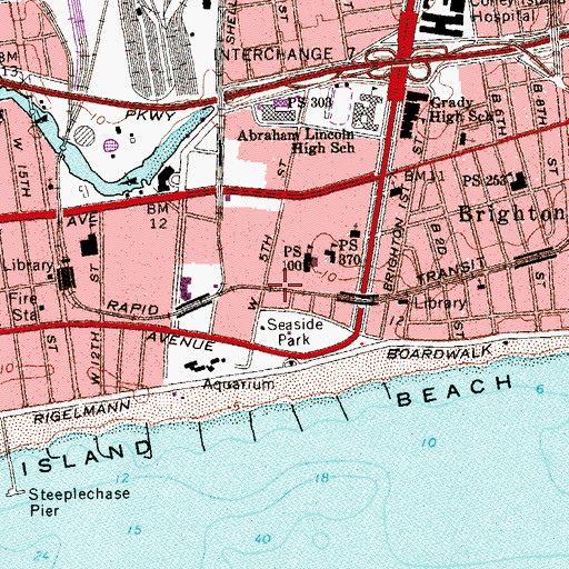 Topographic Map of Synagogue of the Mutual Benefit Society (historical), NY