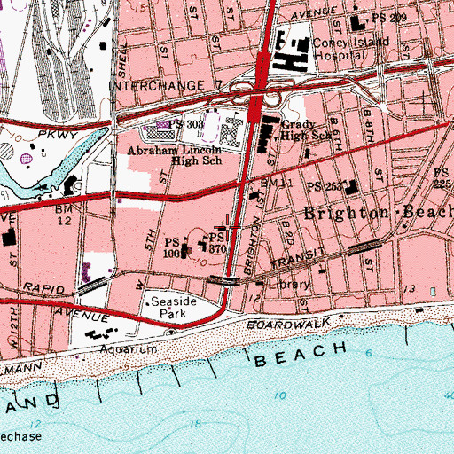 Topographic Map of Roman Catholic Church of the Guardian Angel, NY