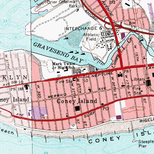 Topographic Map of Naomi African Methodist Episcopal Zion Church, NY
