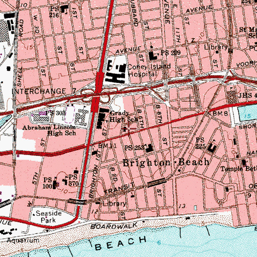 Topographic Map of Congregation Chasidei Bresslov, NY