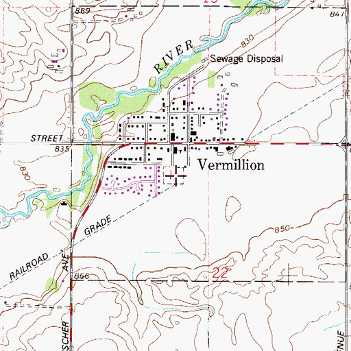 Topographic Map of Saint John's Catholic Cemetery, MN