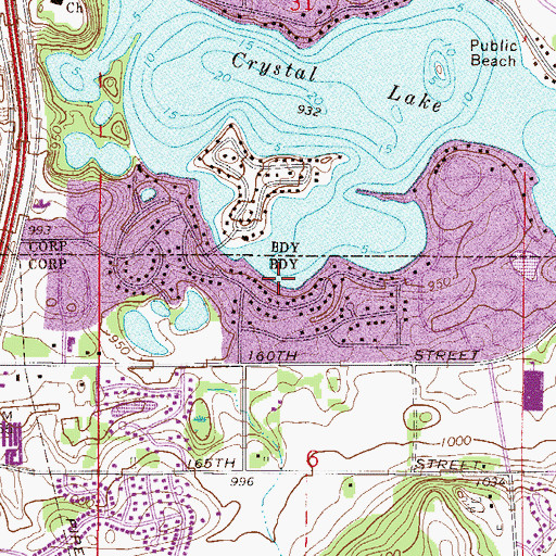 Topographic Map of Judd Post Office (historical), MN