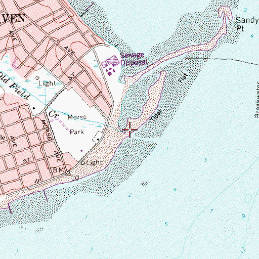 Topographic Map of Old Field Creek, CT