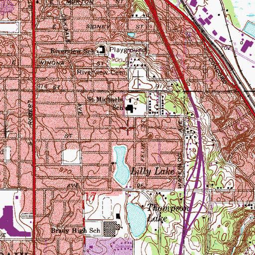 Topographic Map of Haskell Park, MN