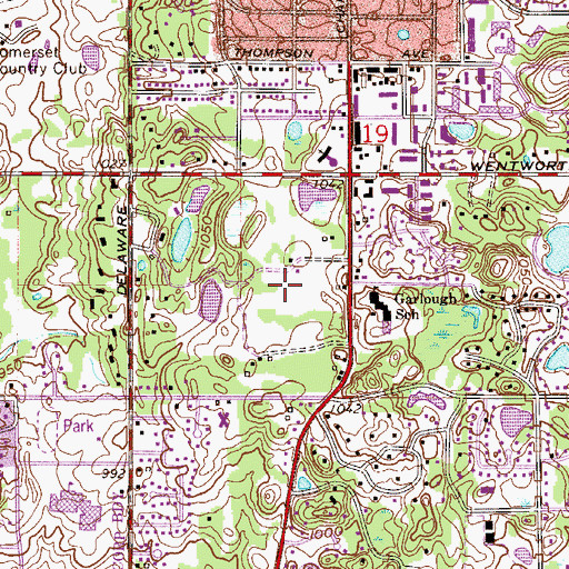 Topographic Map of Dodge Nature Center, MN