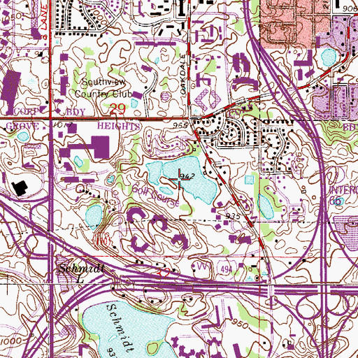 Topographic Map of Stark Lake, MN