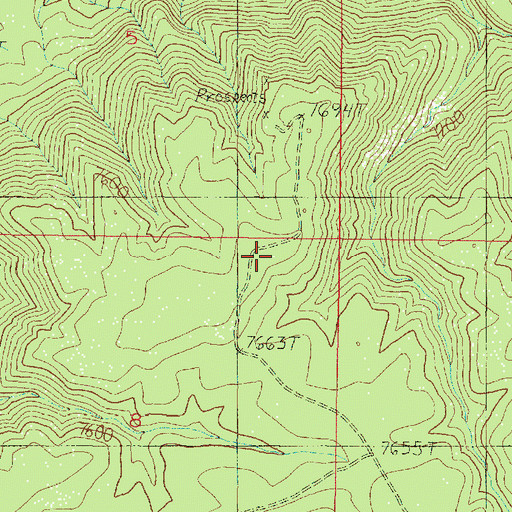 Topographic Map of Buck Ridge Microwave Tower, AZ
