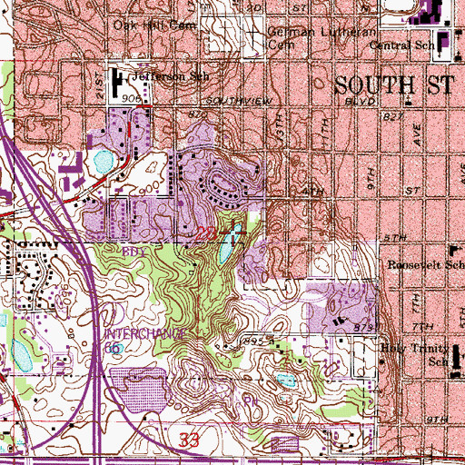 Topographic Map of Siedl's Lake Park, MN