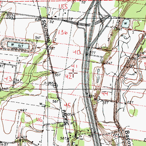 Topographic Map of Opelousas General Health System South Campus Hospital, LA