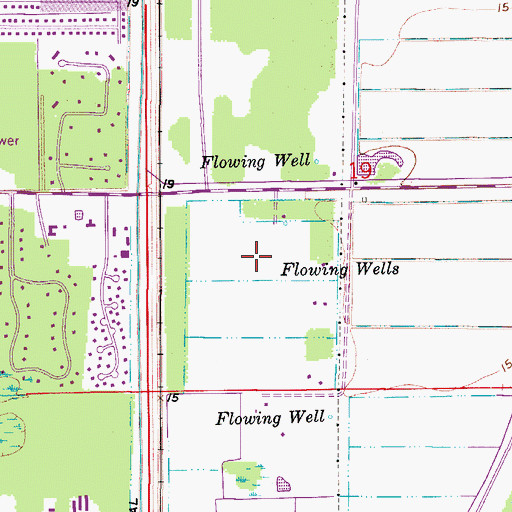 Topographic Map of Gulf Coast Hospital, FL